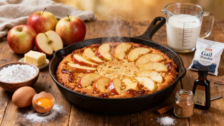 Recettes gateau à la poêle recette facile aux pommes