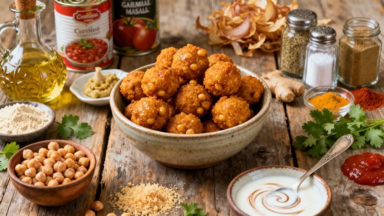 Recette de boulettes de pois chiches à l indienne