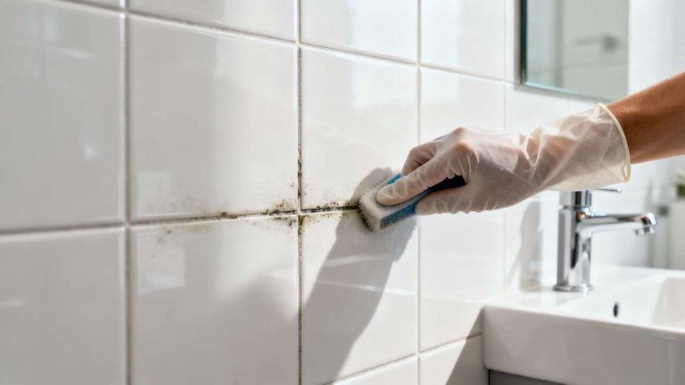 L’astuce de génie des agents d’entretien pour enlever la moisissure dans les joints de salle de bain