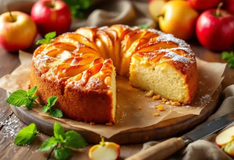 Julie Andrieu dévoile son gâteau aux pommes favori « c&rsquo;est bien meilleur qu’une simple tarte »