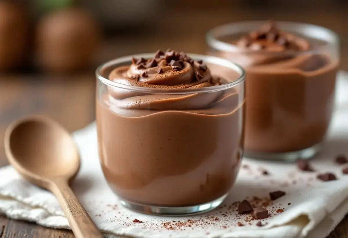 Une mousse au chocolat prête en 10 min : cette version ultra facile se fait avec du cacao en poudre