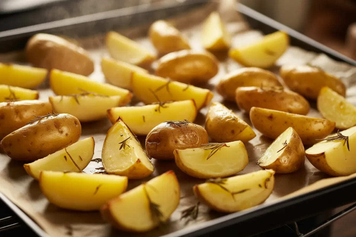 Pommes de terre au four : ma méthode express pour les rendre dorées et croustillantes à tous les coups