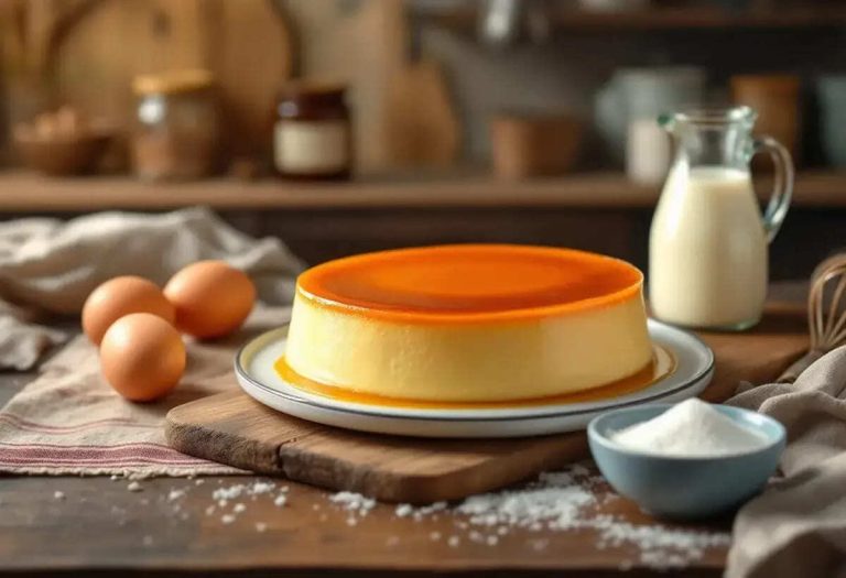 Je prépare un flan de grand-mère avec seulement 3 ingrédients