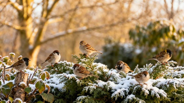 Ce jardin sans mangeoire attire les oiseaux : astuces naturelles pour un refuge hivernal parfait