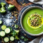 Velouté vert détox : brocoli, courgette et céleri pour effacer les excès du week-end