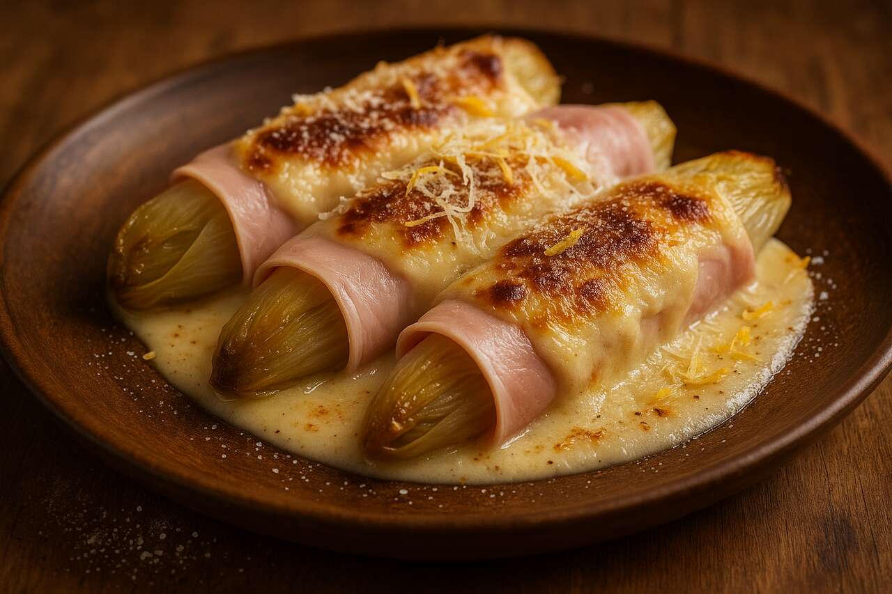 Endives au jambon sans amertume : l&rsquo;astuce du sucre et du citron que vous devez connaître