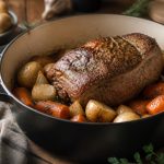 Rôti de porc échine en cocotte : temps de cuisson et recette facile